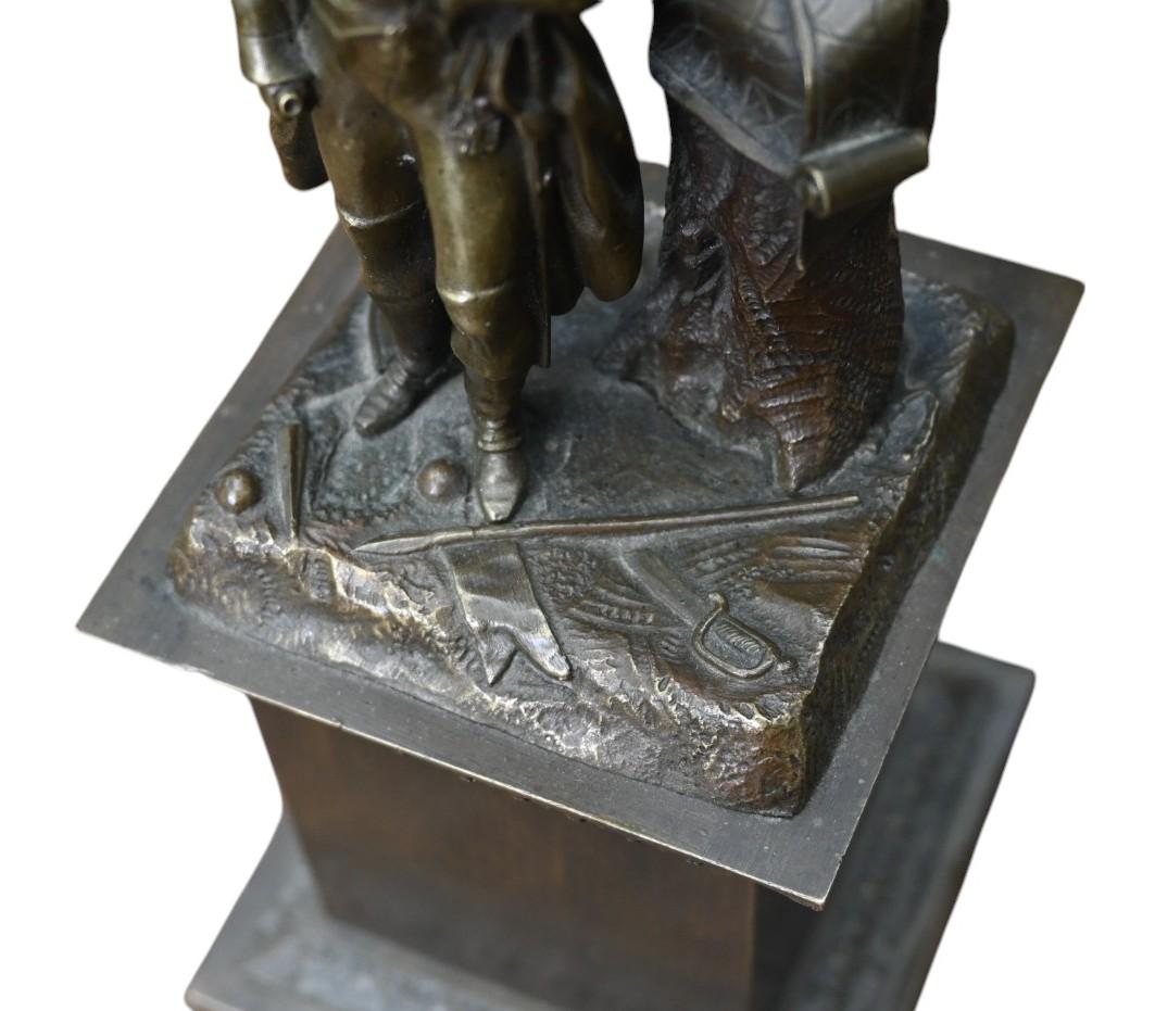 Bronzo Statua in bronzo antico di Napoleone Bonaparte del XIX secolo in vendita