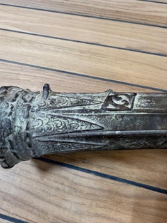 19th Century Antique Bronze Swivel Malayan Lantaka Cannon with Yoke Mount