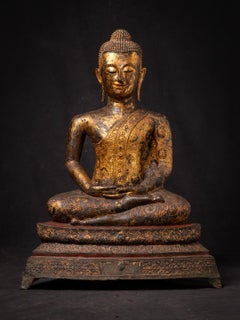 19. Jahrhundert Antike Bronze Thai Rattanakosin Buddha aus Thailand