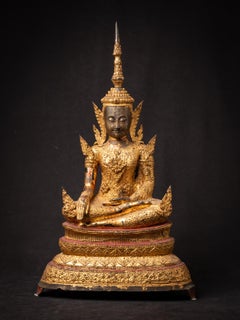 19th century Antique bronze Thai Rattanakosin Buddha from Thailand