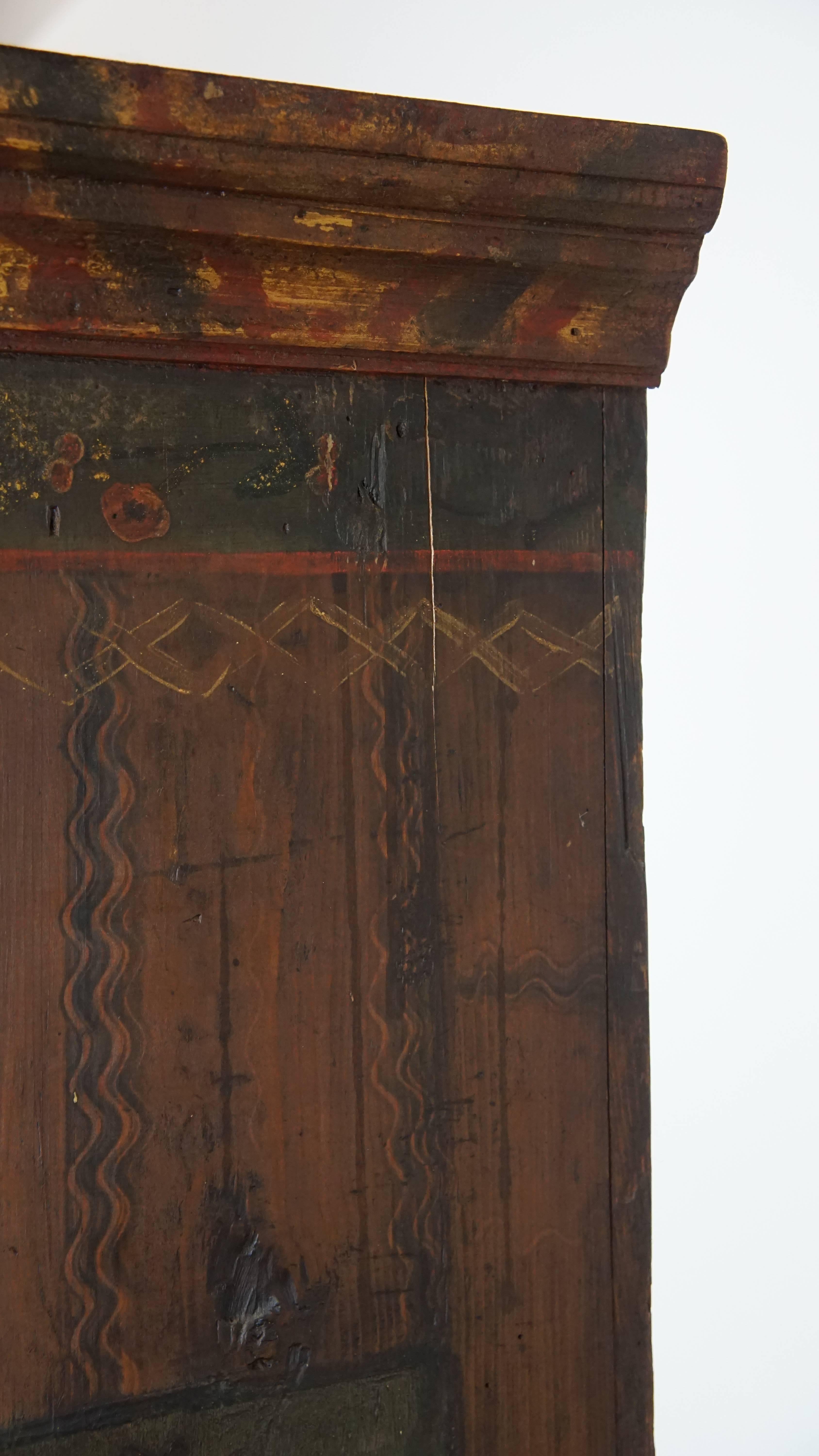 Antikes Buffet/Hochzeitsschrank mit einer Tür aus dem 19. im Angebot 6