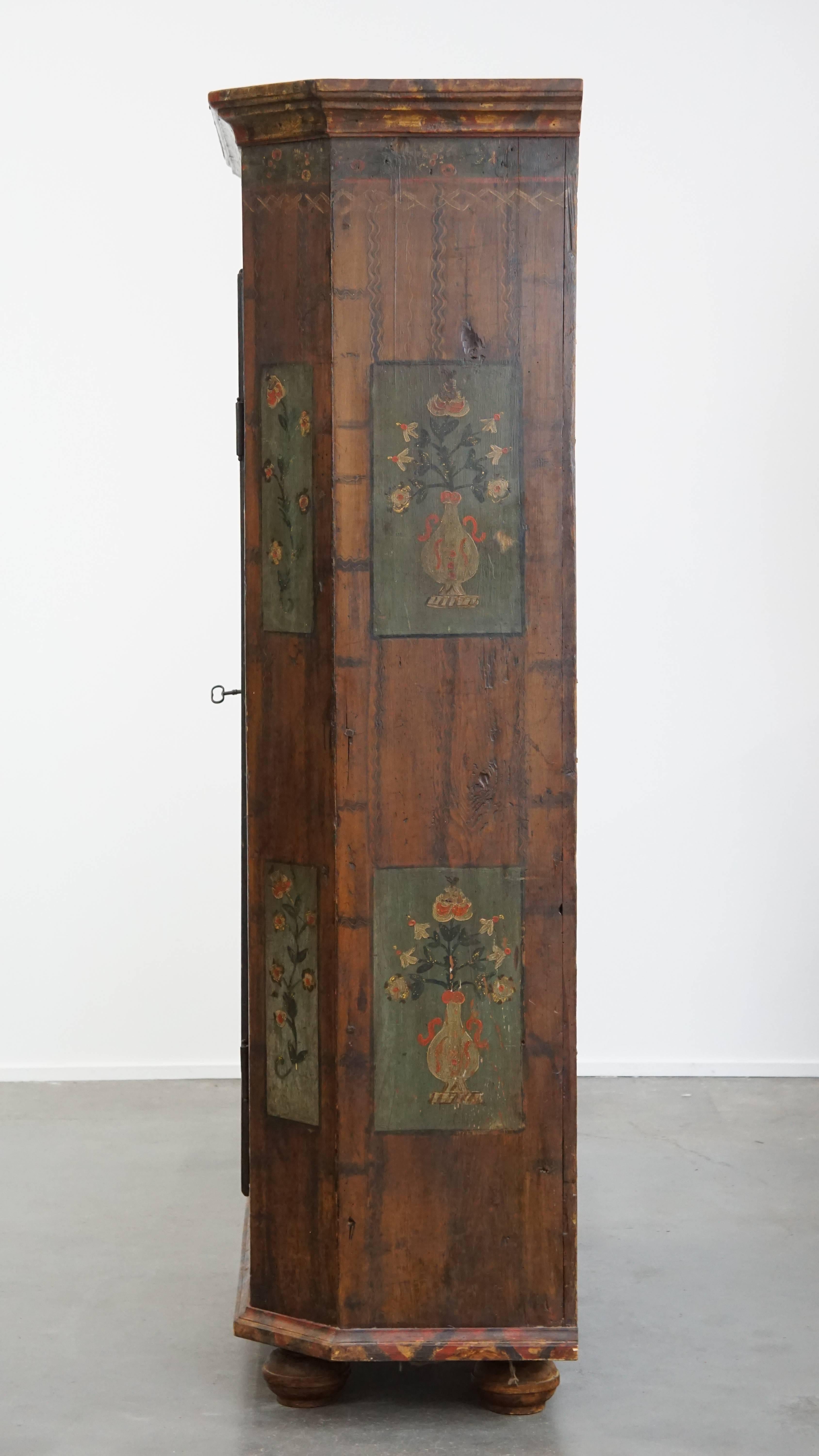 Antikes Buffet/Hochzeitsschrank mit einer Tür aus dem 19. im Zustand „Relativ gut“ im Angebot in Harderwijk, NL