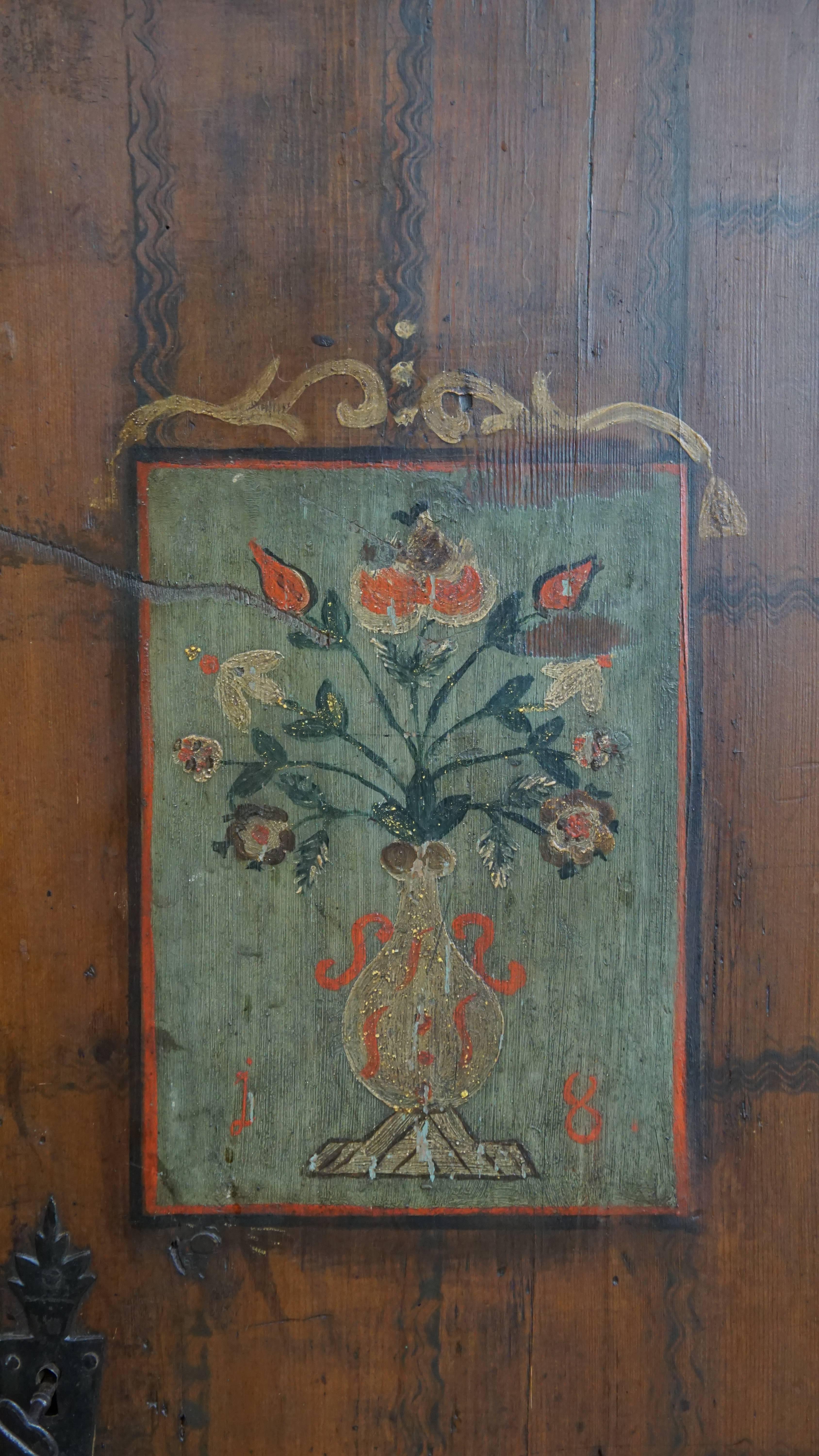 Antikes Buffet/Hochzeitsschrank mit einer Tür aus dem 19. (19. Jahrhundert) im Angebot