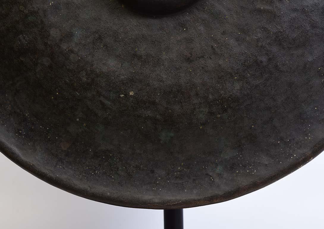 19th Century, Antique Burmese Bronze Gong with Stand In Good Condition In Sampantawong, TH