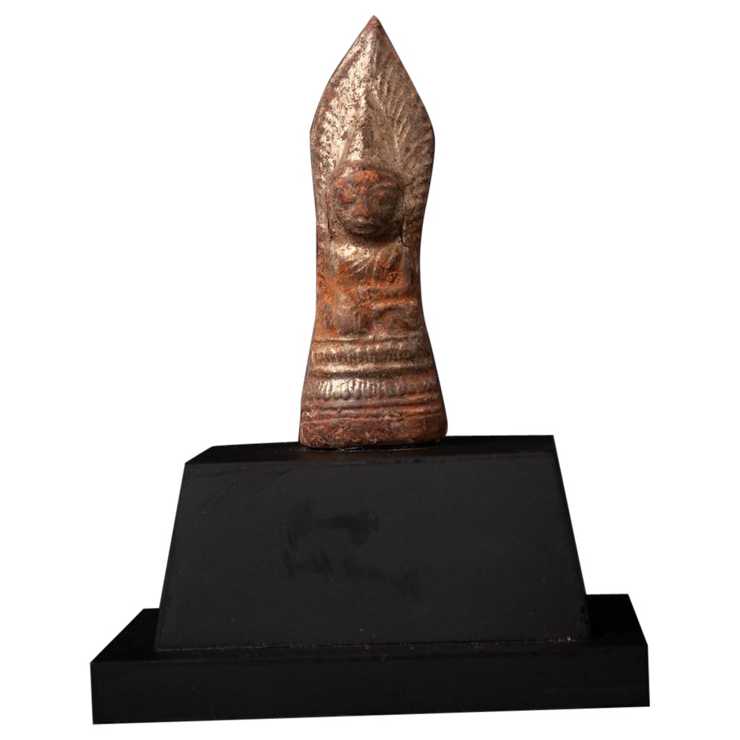 Antico amuleto del Buddha birmano del XIX secolo