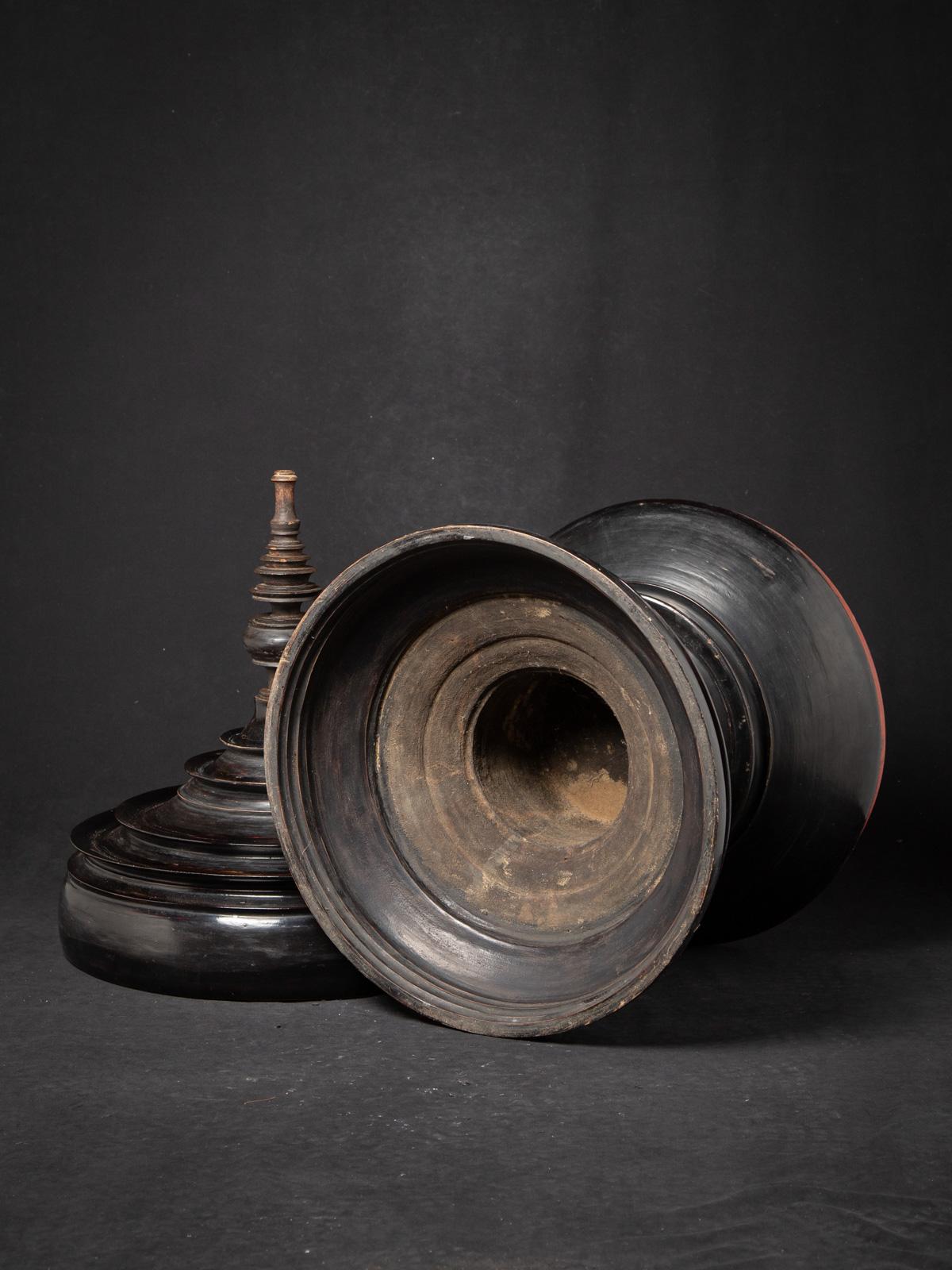 19th century Antique Burmese offering vessel from Burma 9
