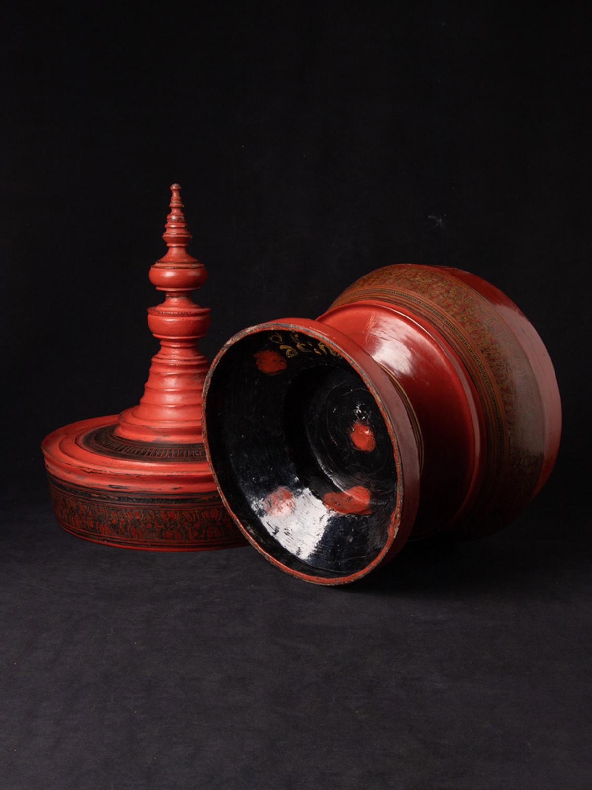  19th century Antique Burmese offering vessel from Burma - Original Buddhas For Sale 13