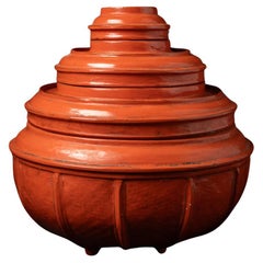 Vase birman ancien du 19ème siècle provenant de Birmanie - Bouddhas originaux