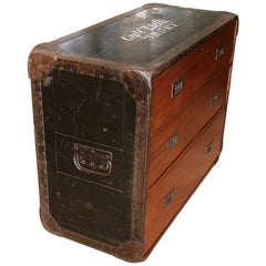 19th Century Antique Campaign Chest of Drawers