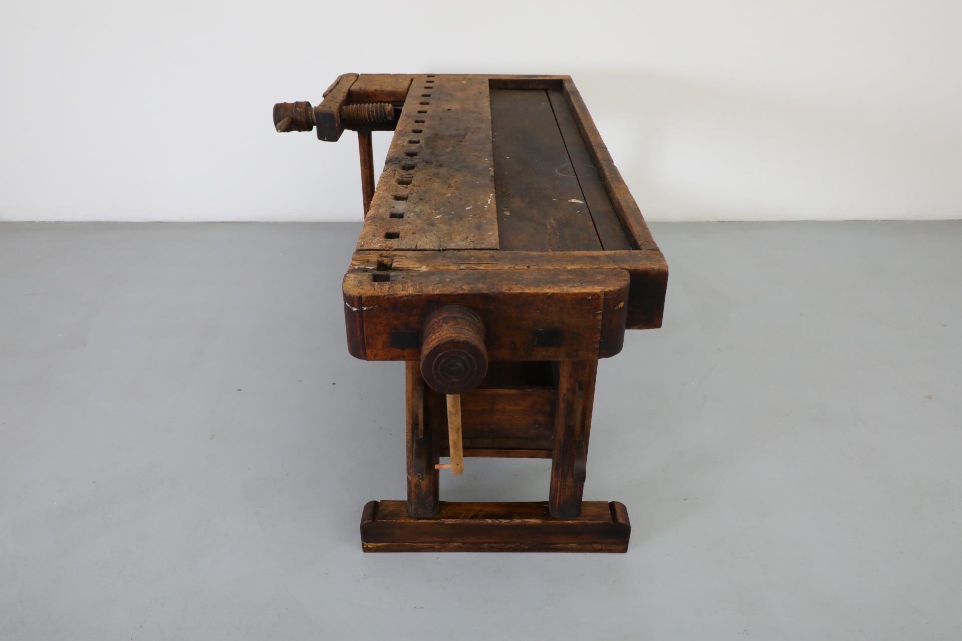 bench de menuisier ancien du 19ème siècle fabriqué en Estonie en vente 4