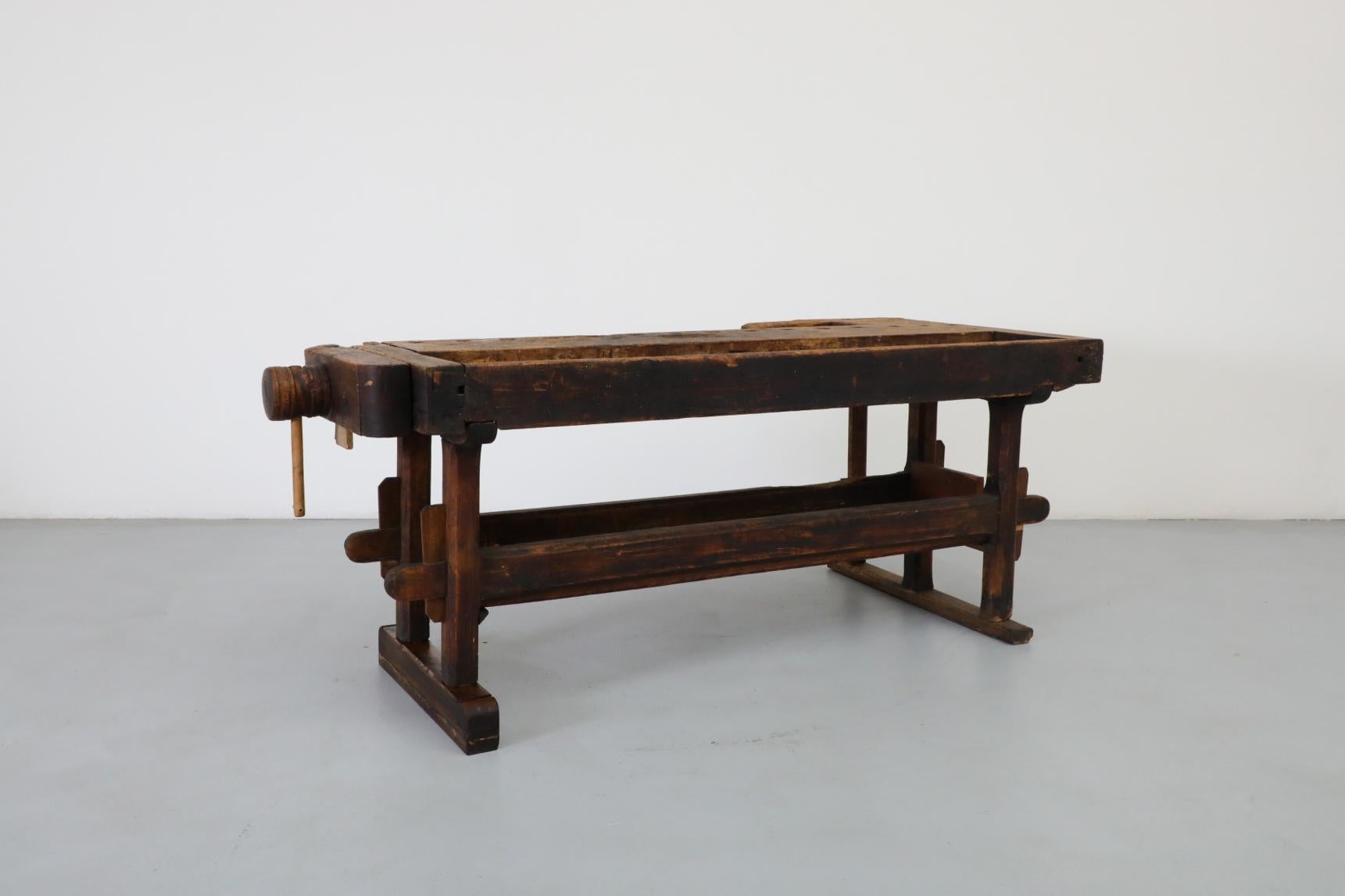 bench de menuisier ancien du 19ème siècle fabriqué en Estonie en vente 6