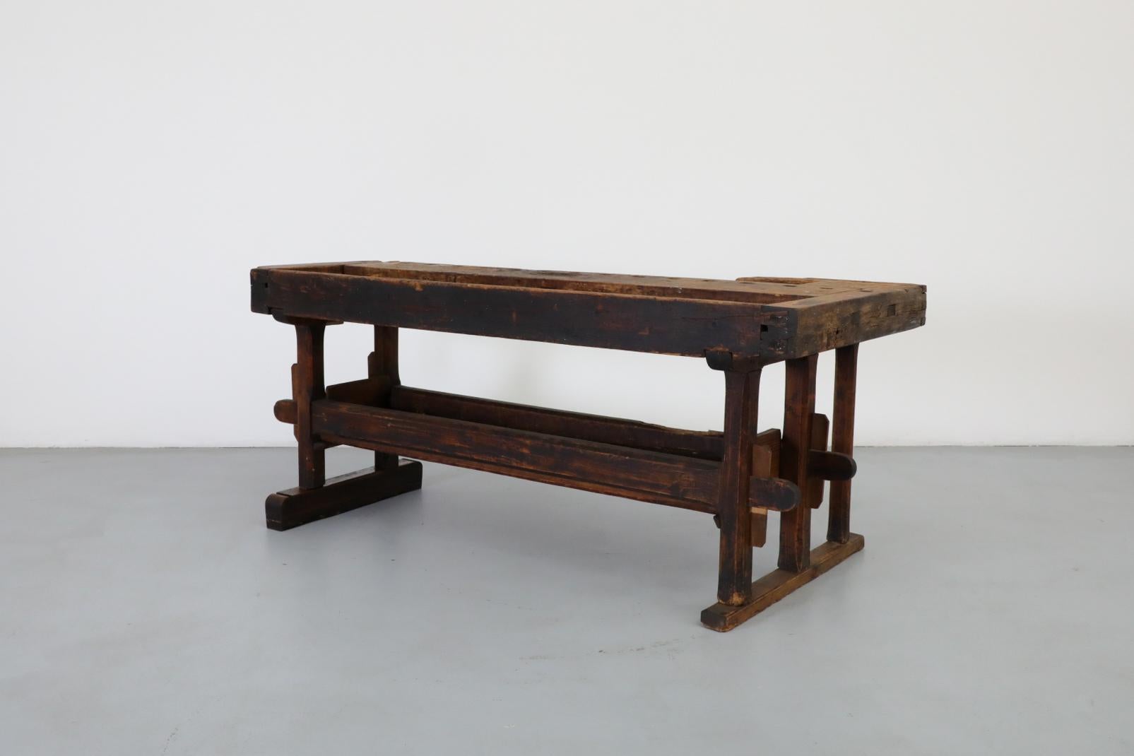 bench de menuisier ancien du 19ème siècle fabriqué en Estonie en vente 9