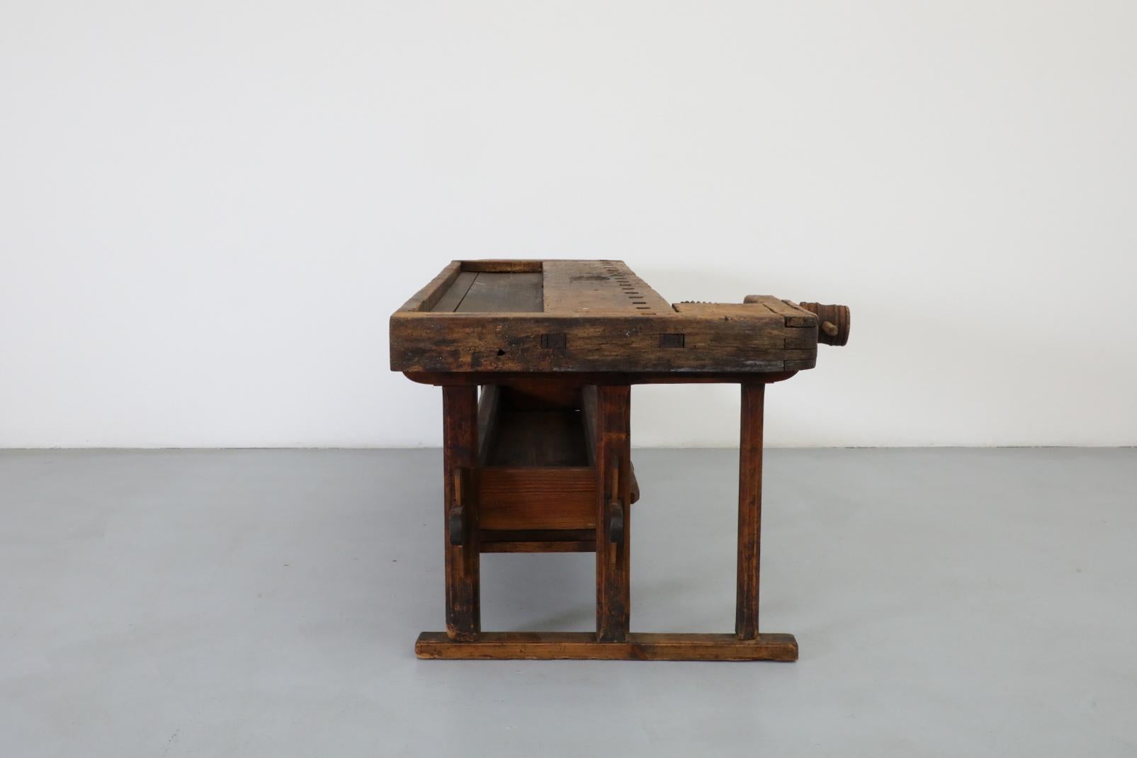 bench de menuisier ancien du 19ème siècle fabriqué en Estonie en vente 10