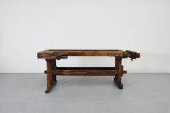 bench de menuisier ancien du 19ème siècle fabriqué en Estonie