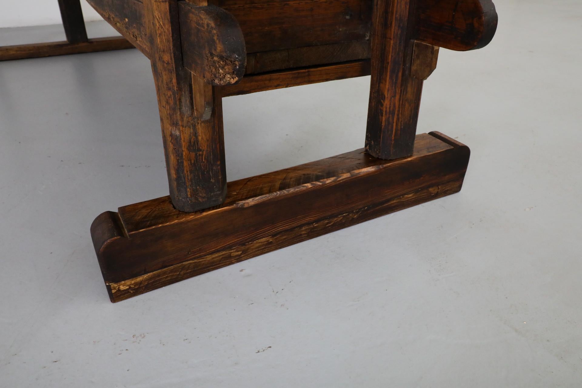 bench de menuisier ancien du 19ème siècle fabriqué en Estonie en vente 2