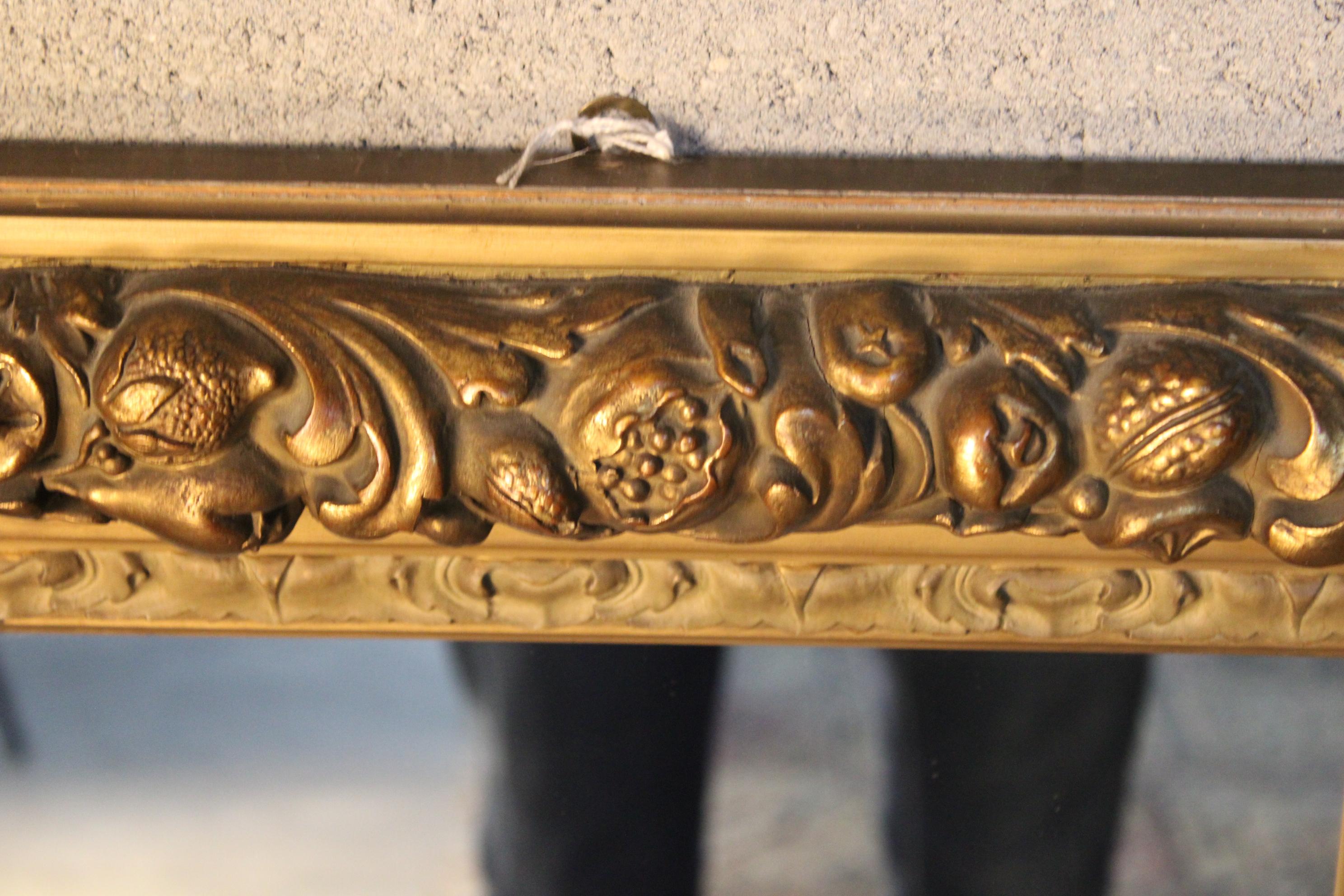 19th Century Antique Carved Wall Mirror about 1880 Italy 2