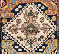Tappeto antico caucasico del 19° secolo Kassim Ushak Karabagh