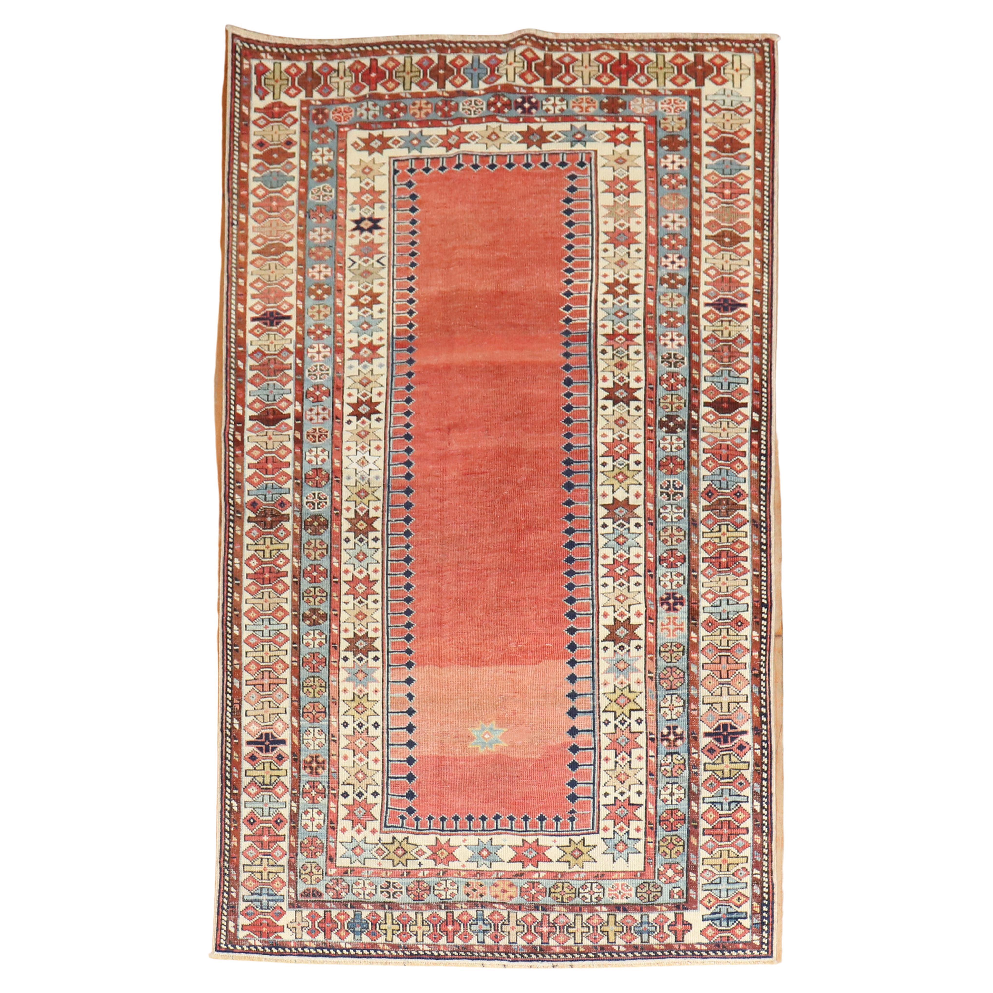 Antiker kaukasischer Schirwan-Teppich aus dem 19. Jahrhundert