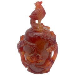19th Century Antique Chinese Agate Bottle
