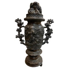 19th Century Antique Chinese Bronze Censer, Incense Burner