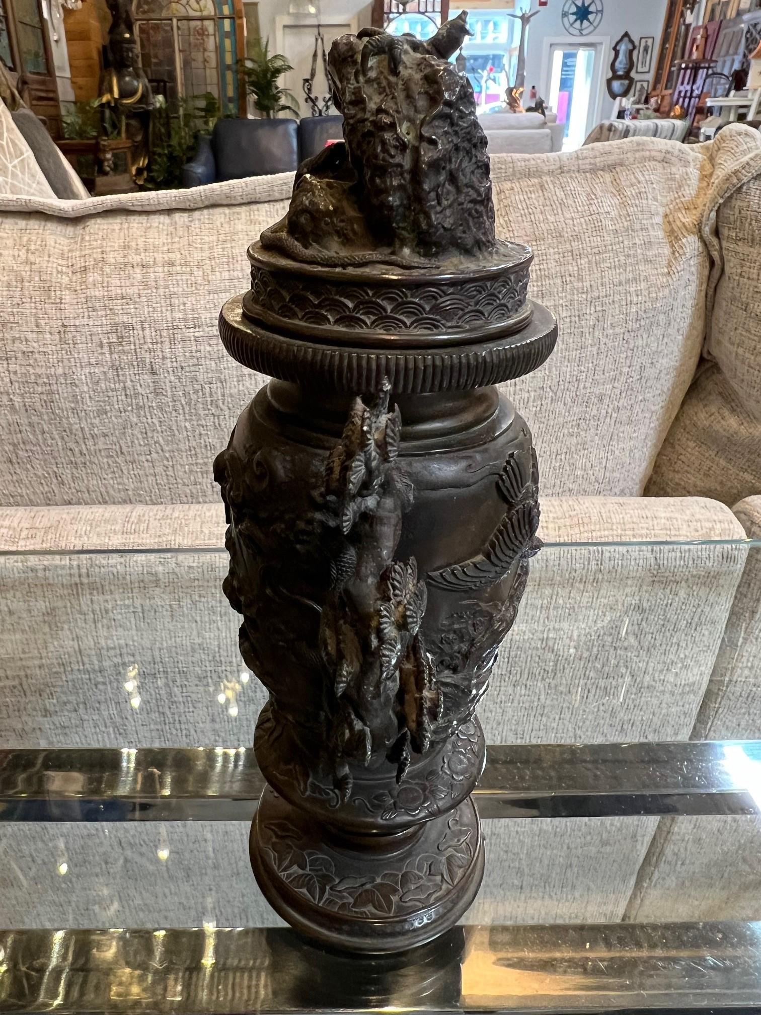 19th Century Antique Chinese Bronze Censer, Incense Burner   For Sale 5