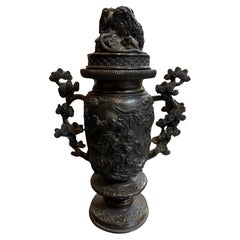 19th Century Antique Chinese Bronze Censer, Incense Burner  