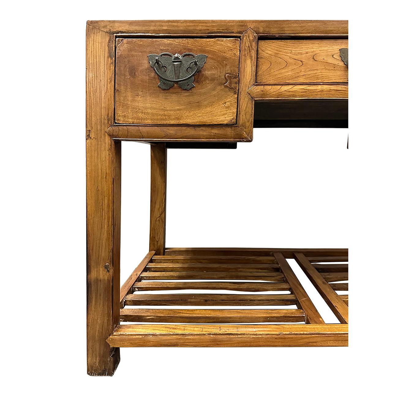 Antiker chinesischer geschnitzter Sekretär/Schreibtisch aus dem 19. Jahrhundert (Geschnitzt) im Angebot