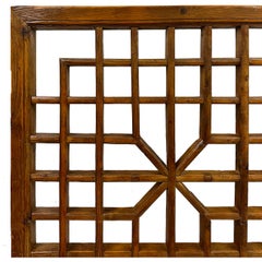 19th Century Antique Chinese Carved Wooden Window Panel/Wall Arts
