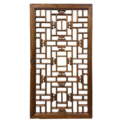 19th century Chinese Window Screen Panel For Sale at 1stDibs