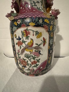 Vaso antico cinese in ceramica del XIX secolo, autore sconosciuto, 12,25\"