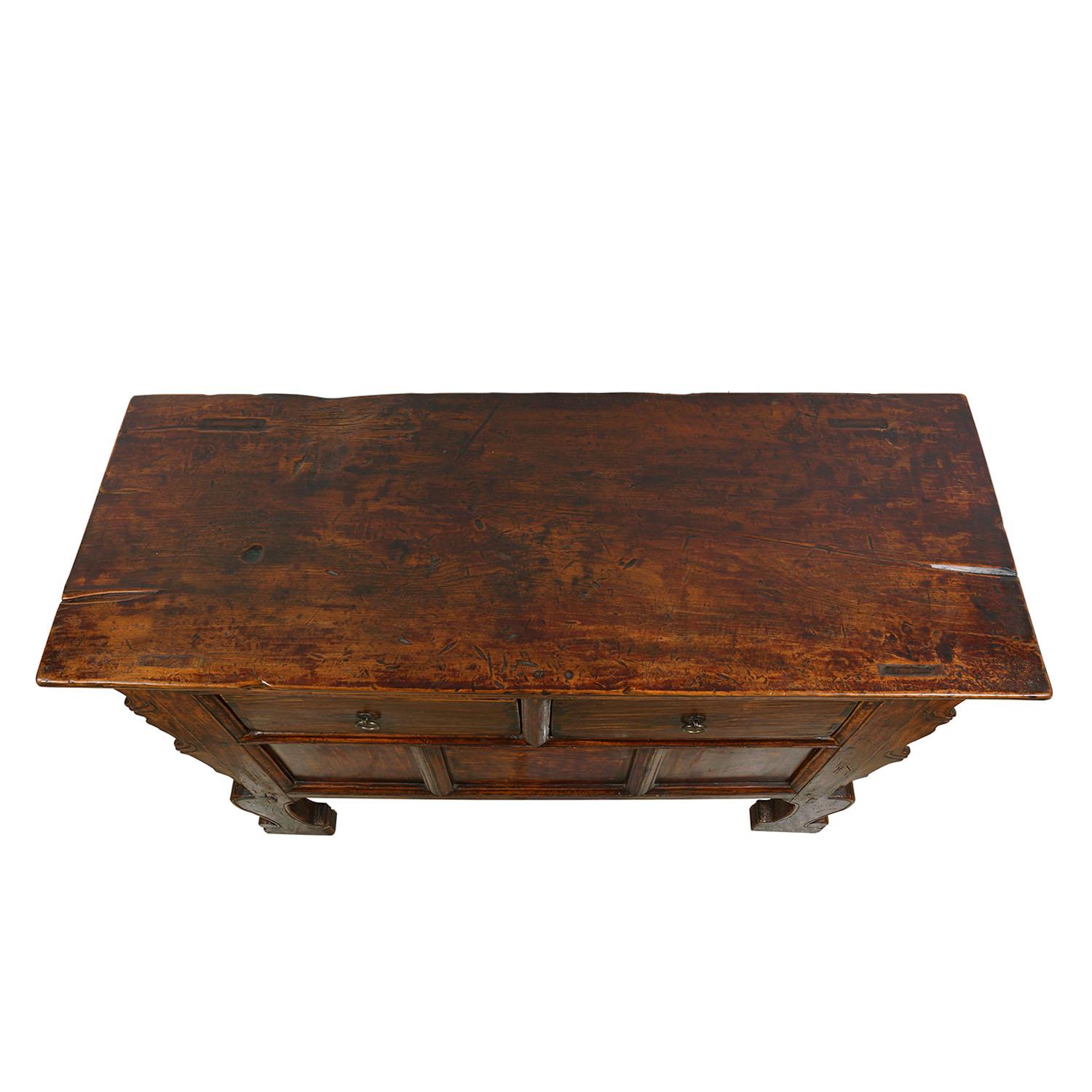 19th Century Antique Chinese Credenza, Sideboard, Buffet Table For Sale 2