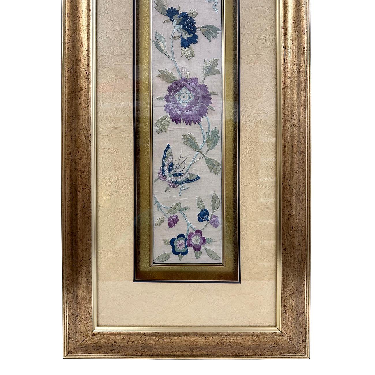 framed chinese silk embroidery