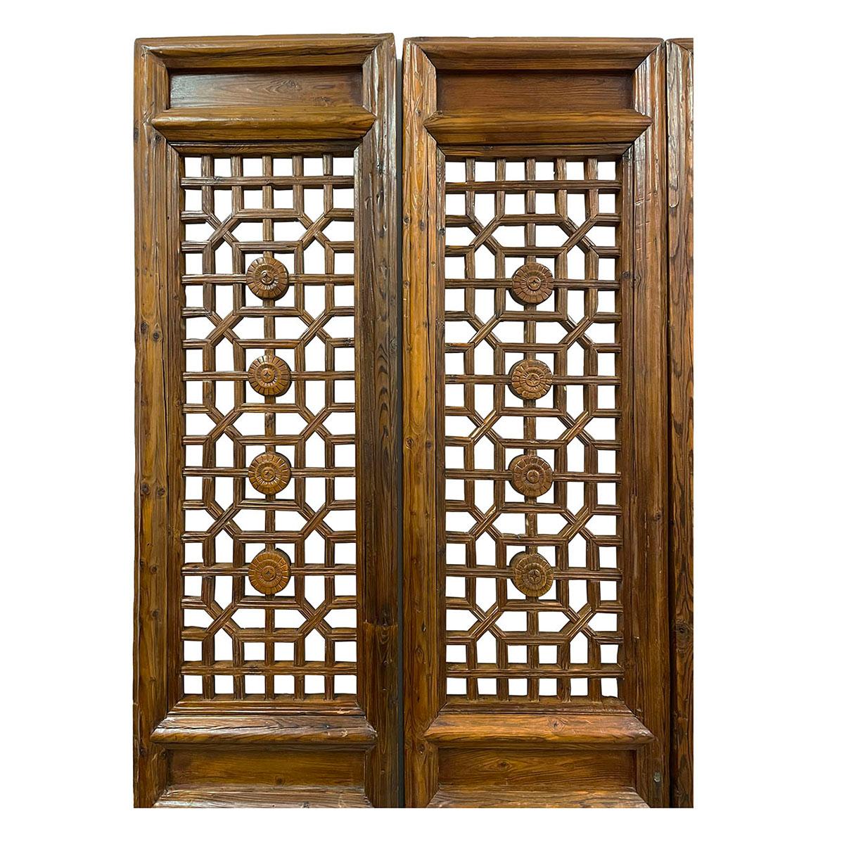 Paravent 4 Panneaux En Bois Et Bambou - 200 Cm De Hauteur - Séparateur De Pièce Design Et Naturel | Homestyle4u