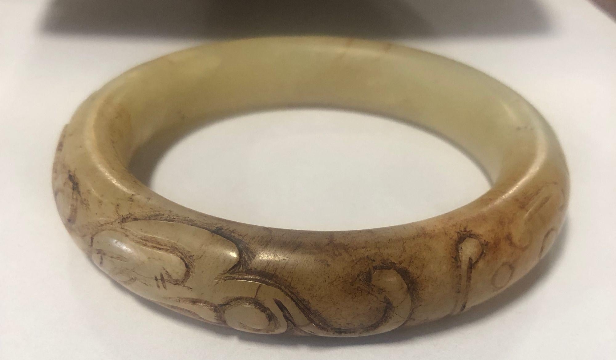 hetian jade bangle in antique chinese bracelets