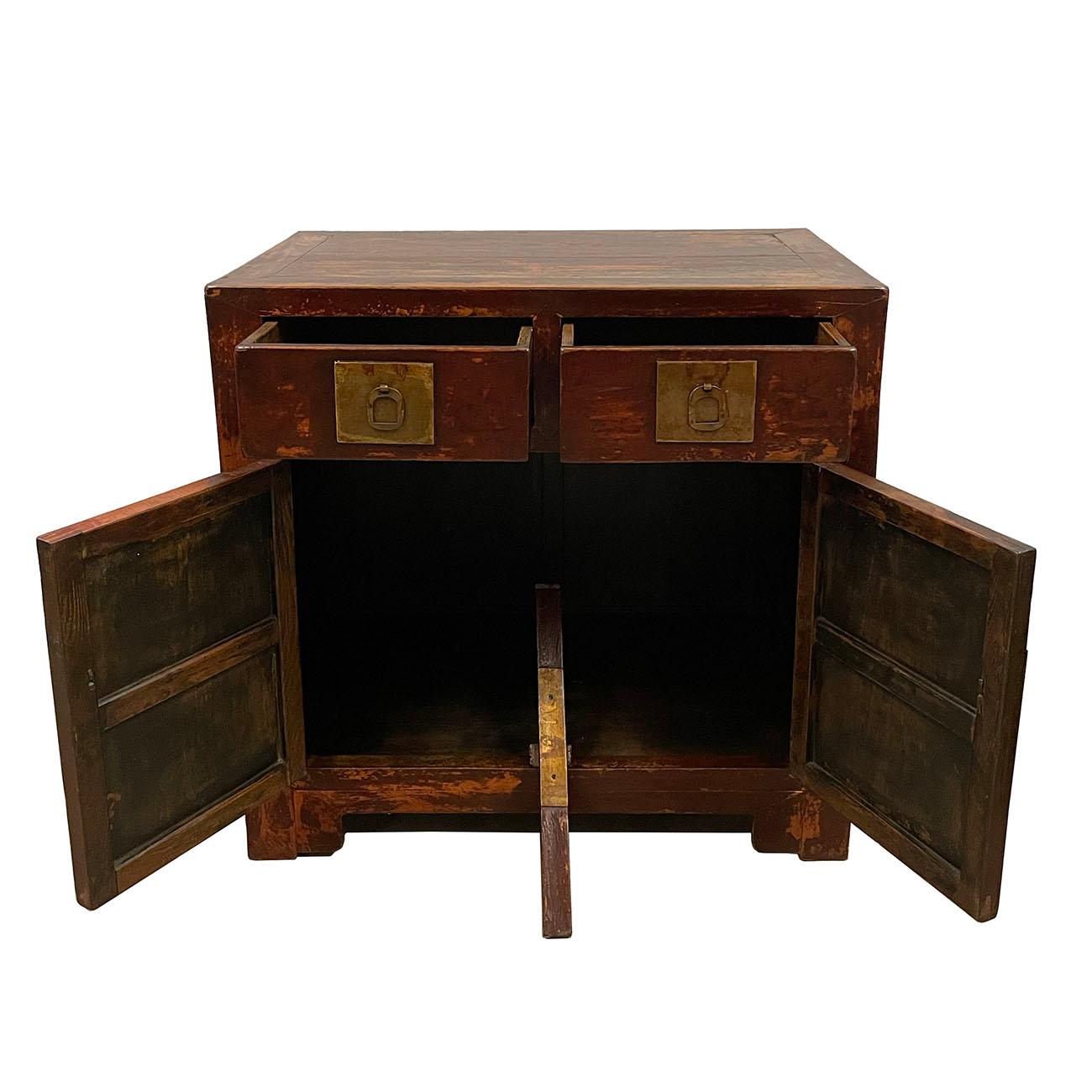 Chinese Export 19th Century Antique Chinese Ming Style Cabinet/Sideboard For Sale