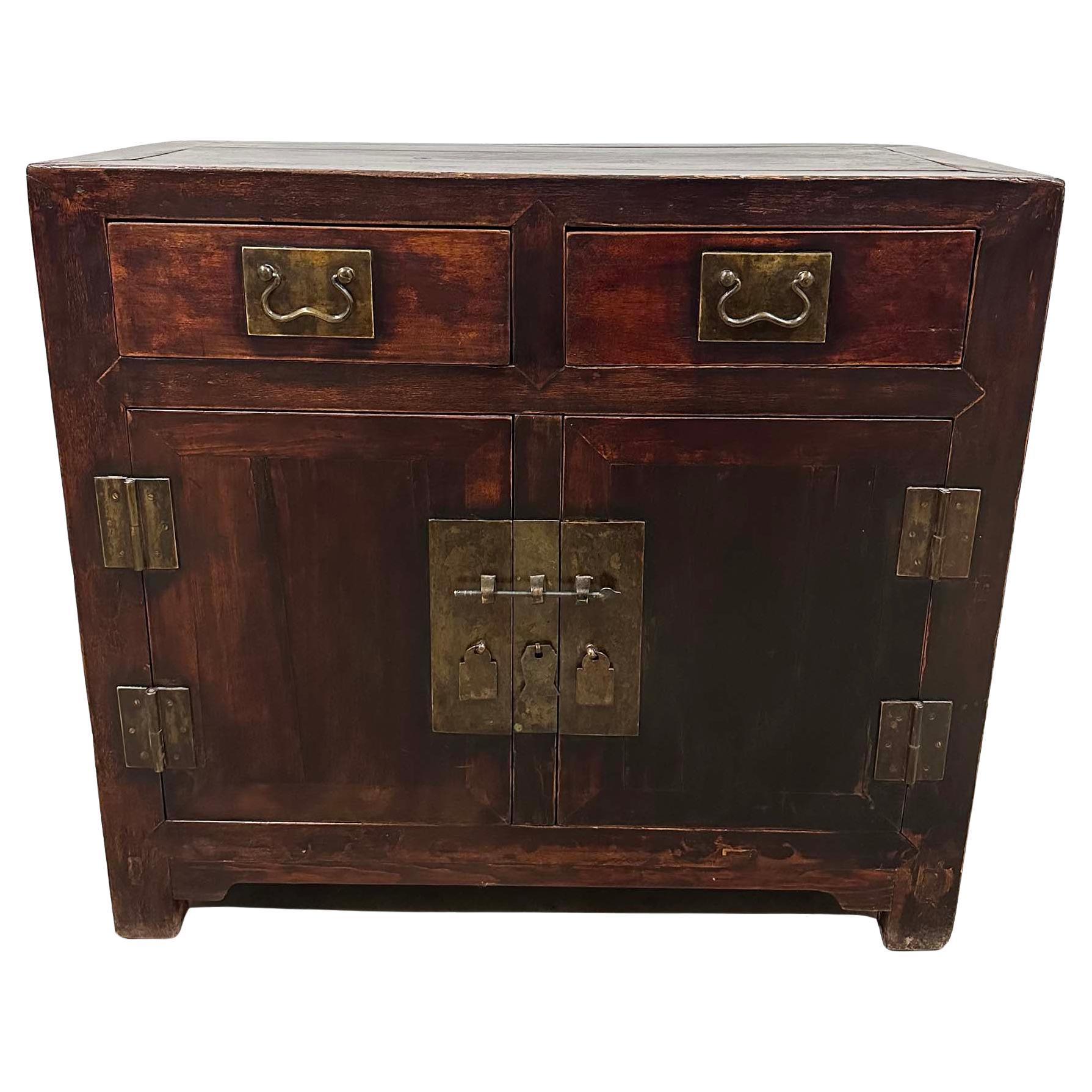 19th Century Antique Chinese Ming Style Cabinet/Sideboard