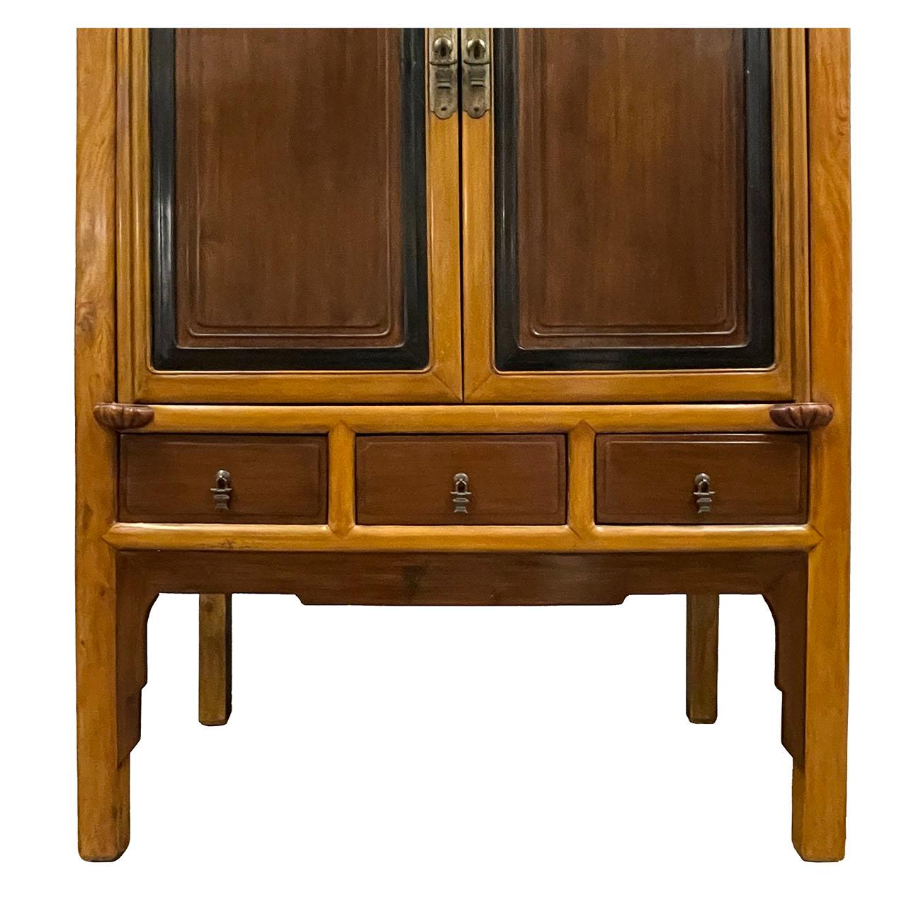 19th Century Antique Chinese NingBo TV Cabinet, Armoire, Wardrobe For Sale 3