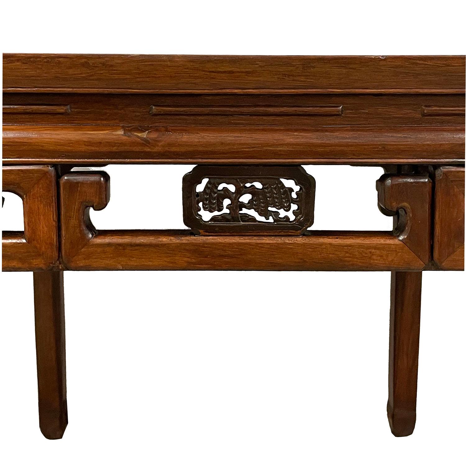 Beech 19th Century Antique Chinese Square Dining Table For Sale