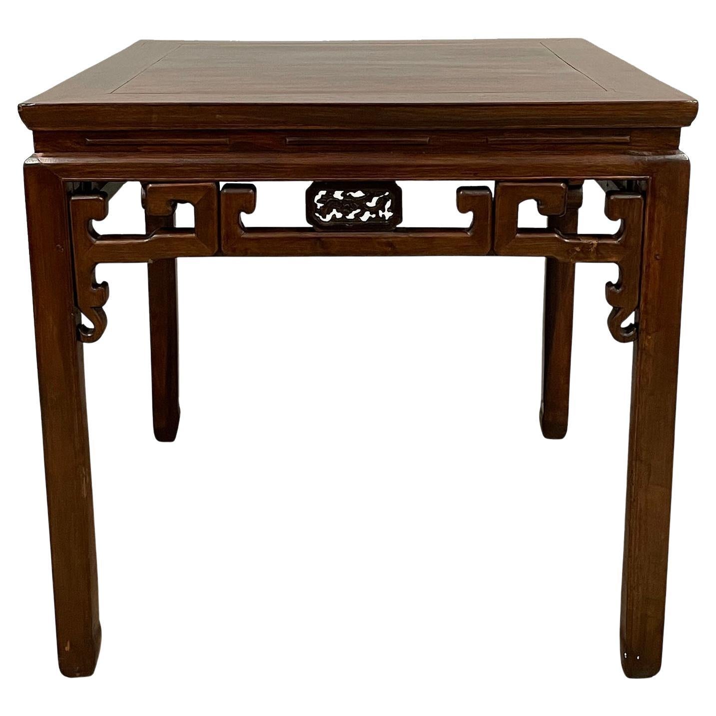19th Century Antique Chinese Square Dining Table For Sale