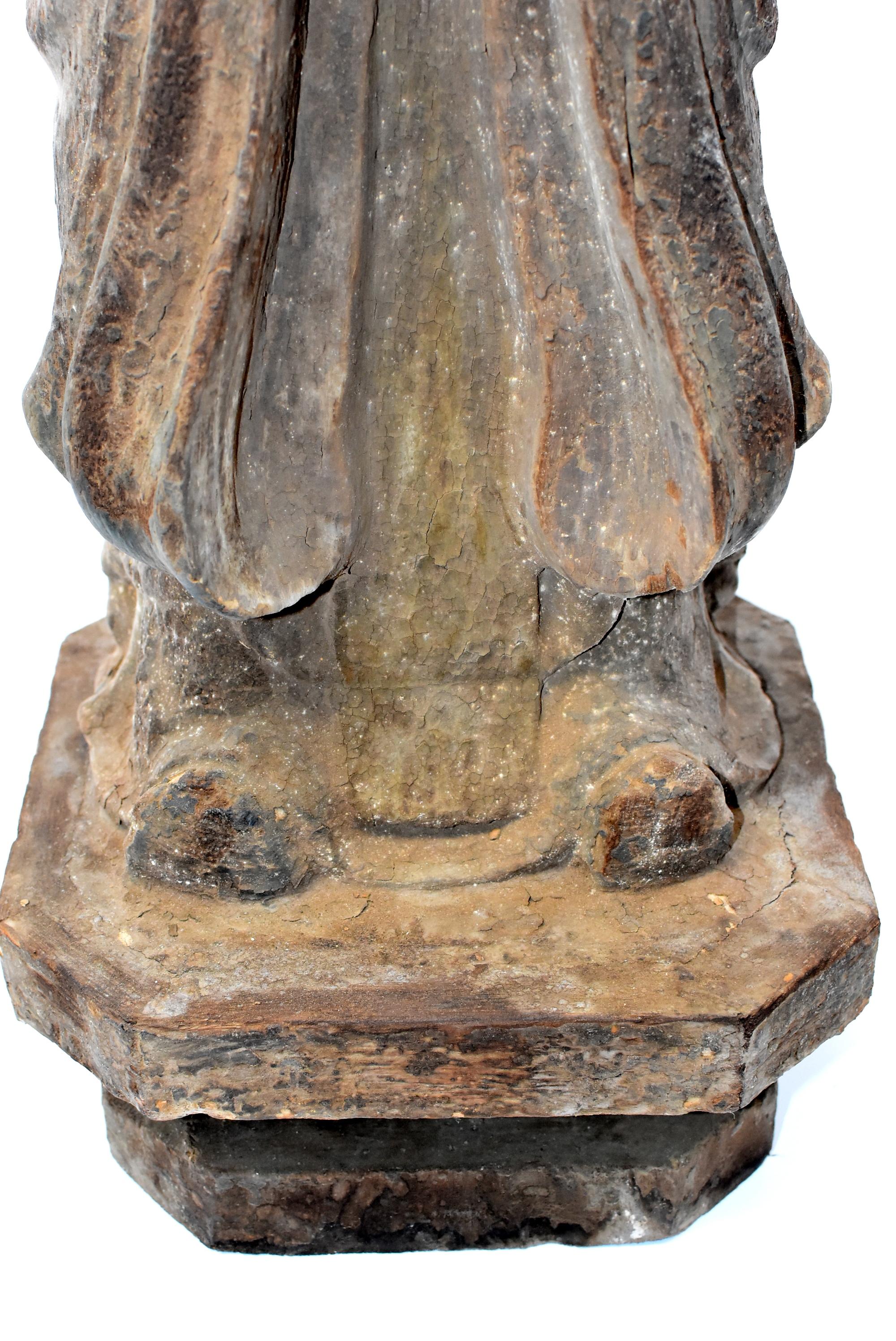 19th Century Antique Chinese Tao Philosopher Statue 12