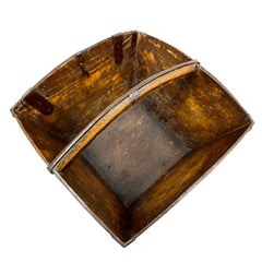 19th Century Antique Chinese Wooden Rice Measure Bucket, Dou