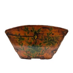 19th Century Antique Chinese Wooden Rice Measure Bucket