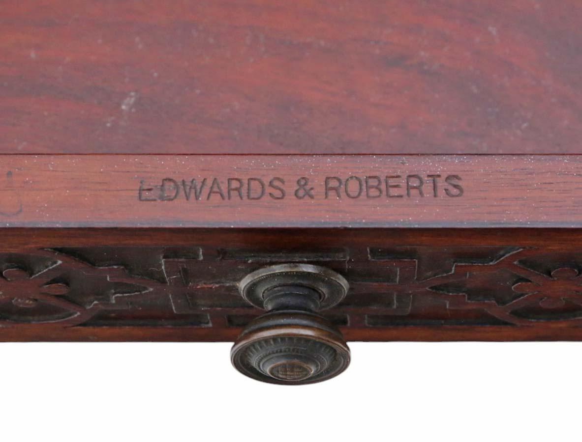 Vetrina a molo Chinoiserie del XIX secolo Edward & Roberts Mogano in vendita 6