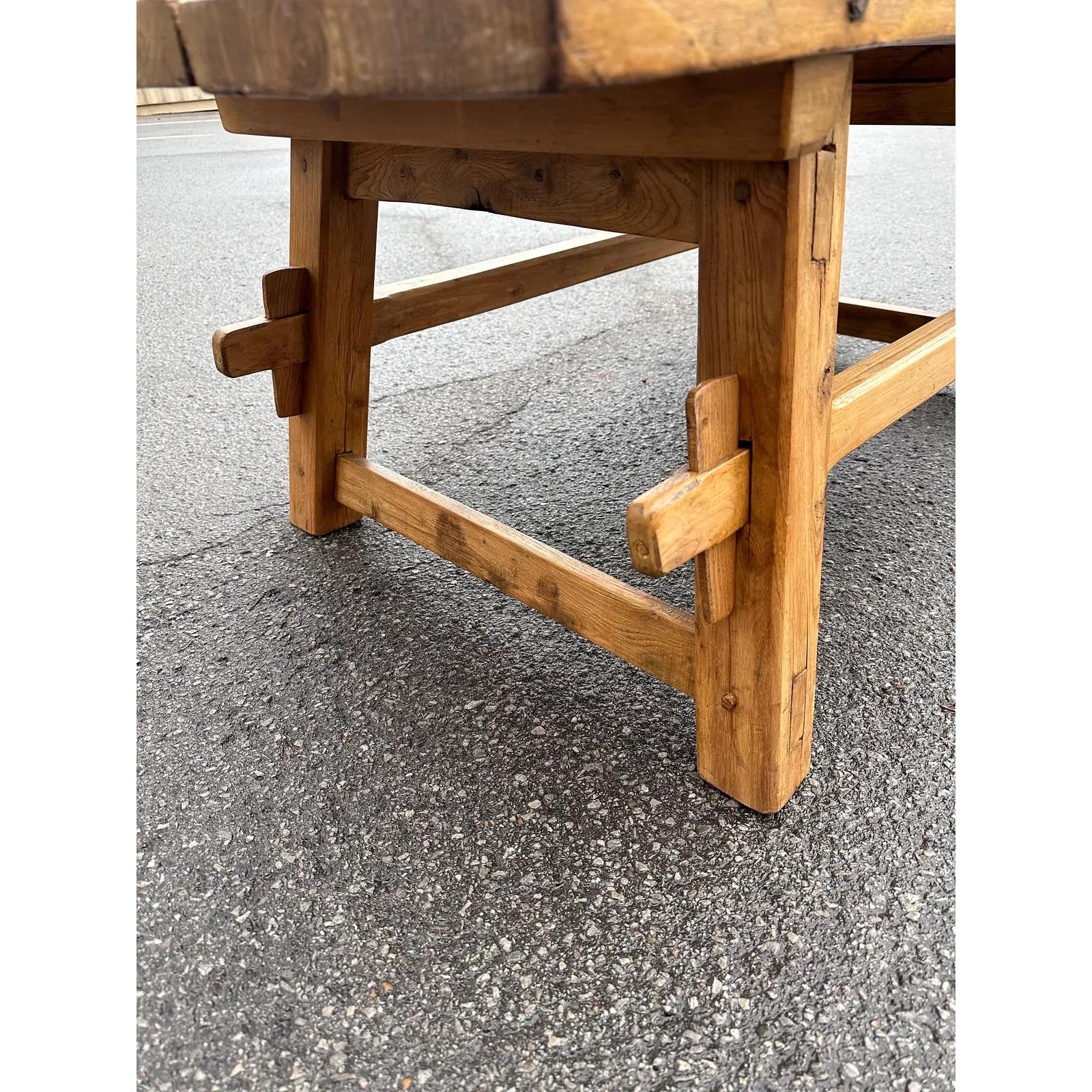 Hardwood 19th Century Antique Coffee Table For Sale