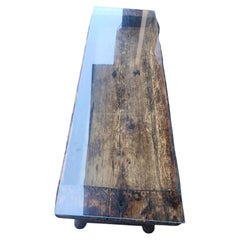 19th Century Antique Continental Large Dough Through Handmade Cocktail Table