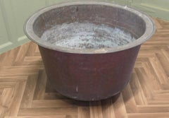 19th Century Antique Copper Cauldron  An 19th Century Antique Copper
