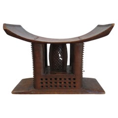 Tabouret Ashanti décoratif du 19ème siècle