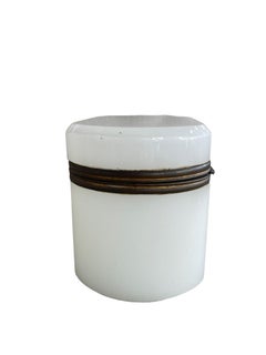 19th Century Antique Dore Bronze Mounted Opaline Oval Box