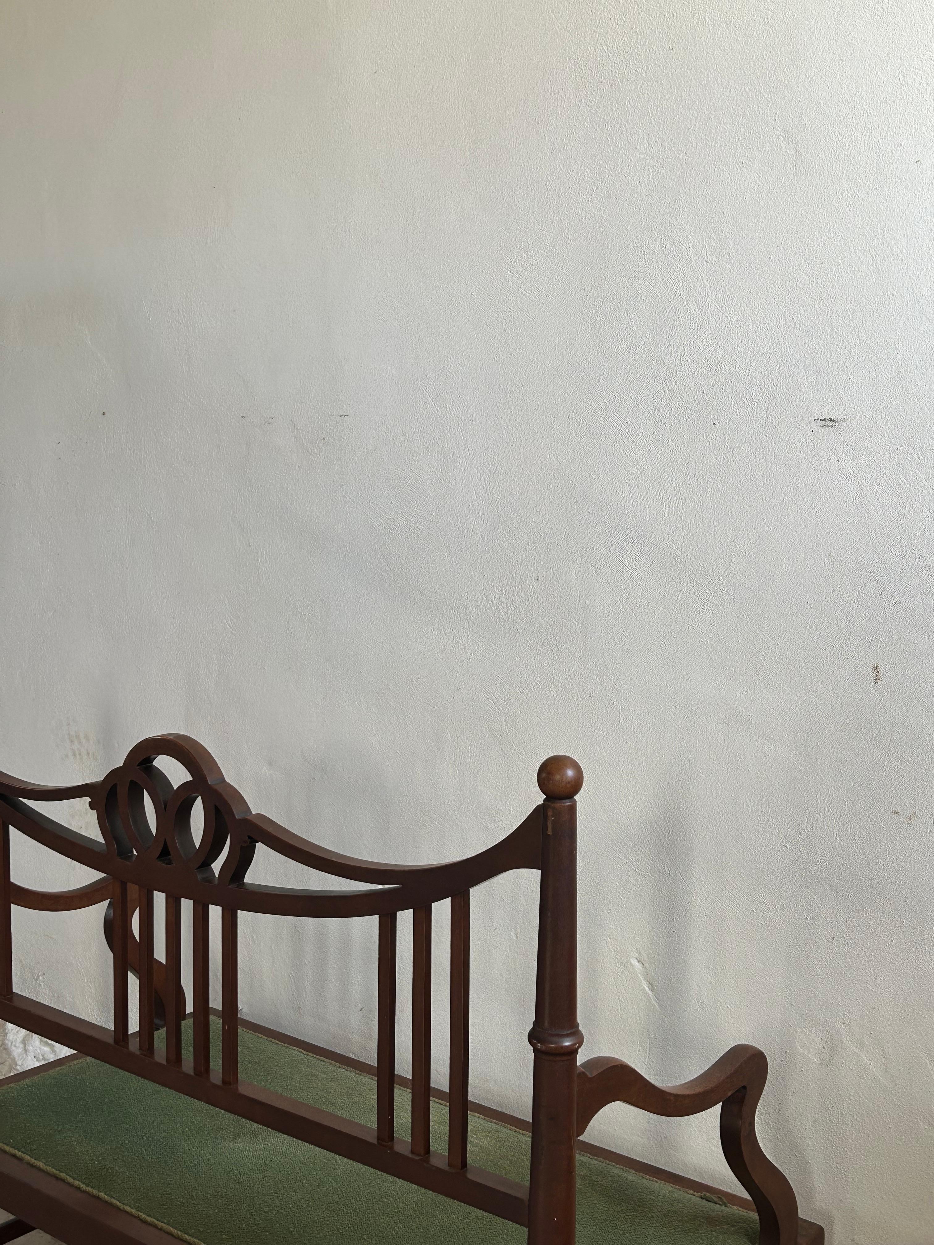 Banc Empire ancien du 19ème siècle en acajou en vente 4