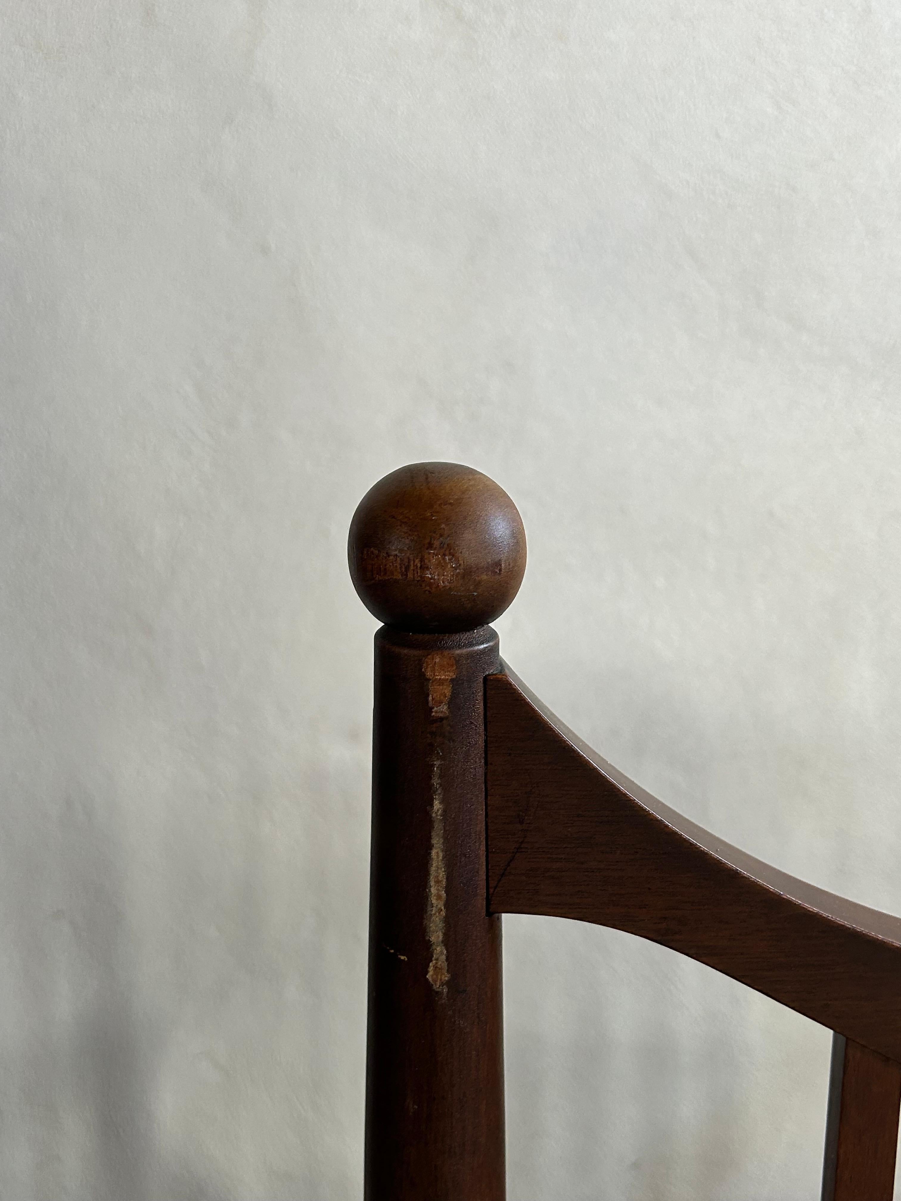 Banc Empire ancien du 19ème siècle en acajou en vente 3